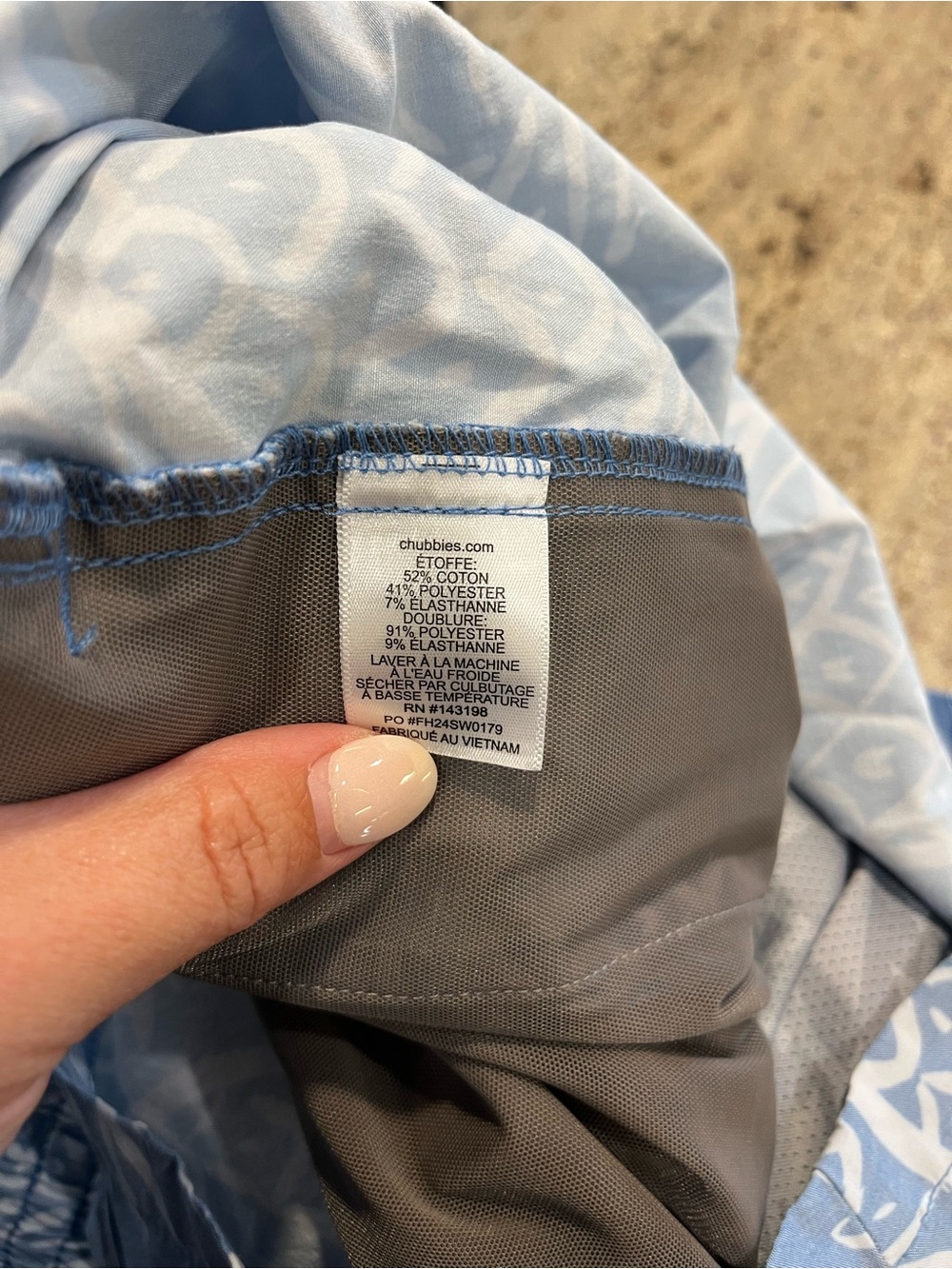 Chubbies The Thigh-napples Classic Swim Trunks Faded Blue Pineapple Men’s XXXL - Picture 3 of 10